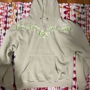 Free people embroidered hoodie